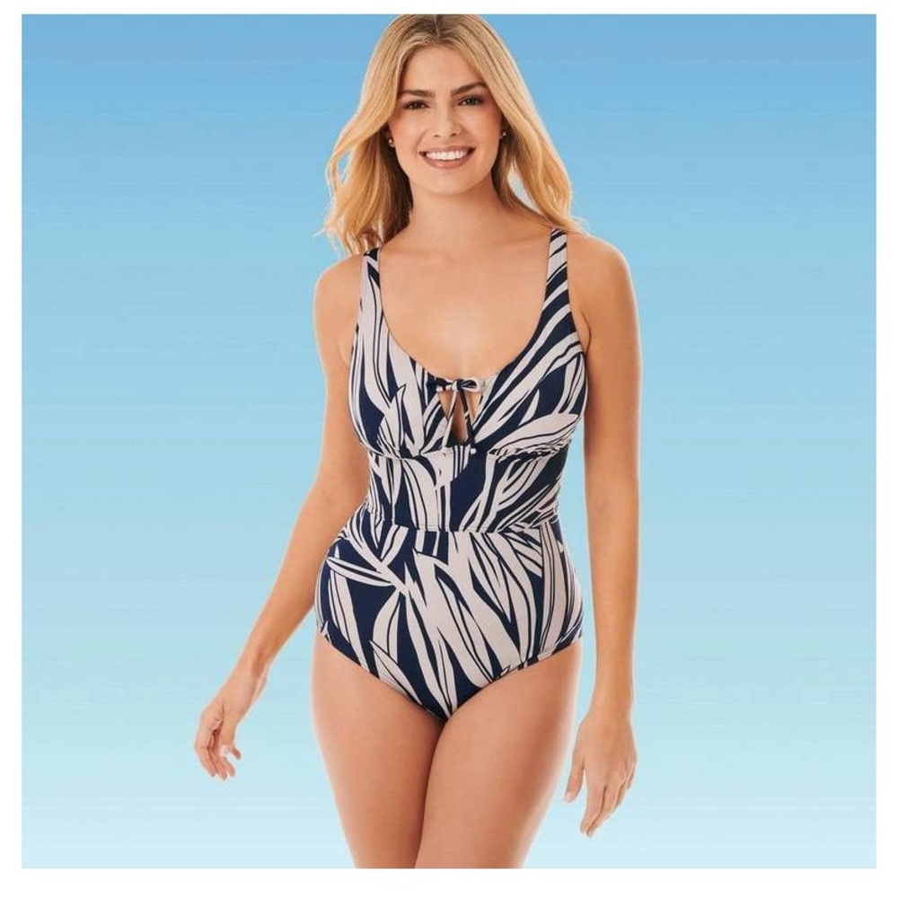 Blue & White, Tropical 🏝 Dreamsuit NWT Swimsuit - Picture 6 of 7